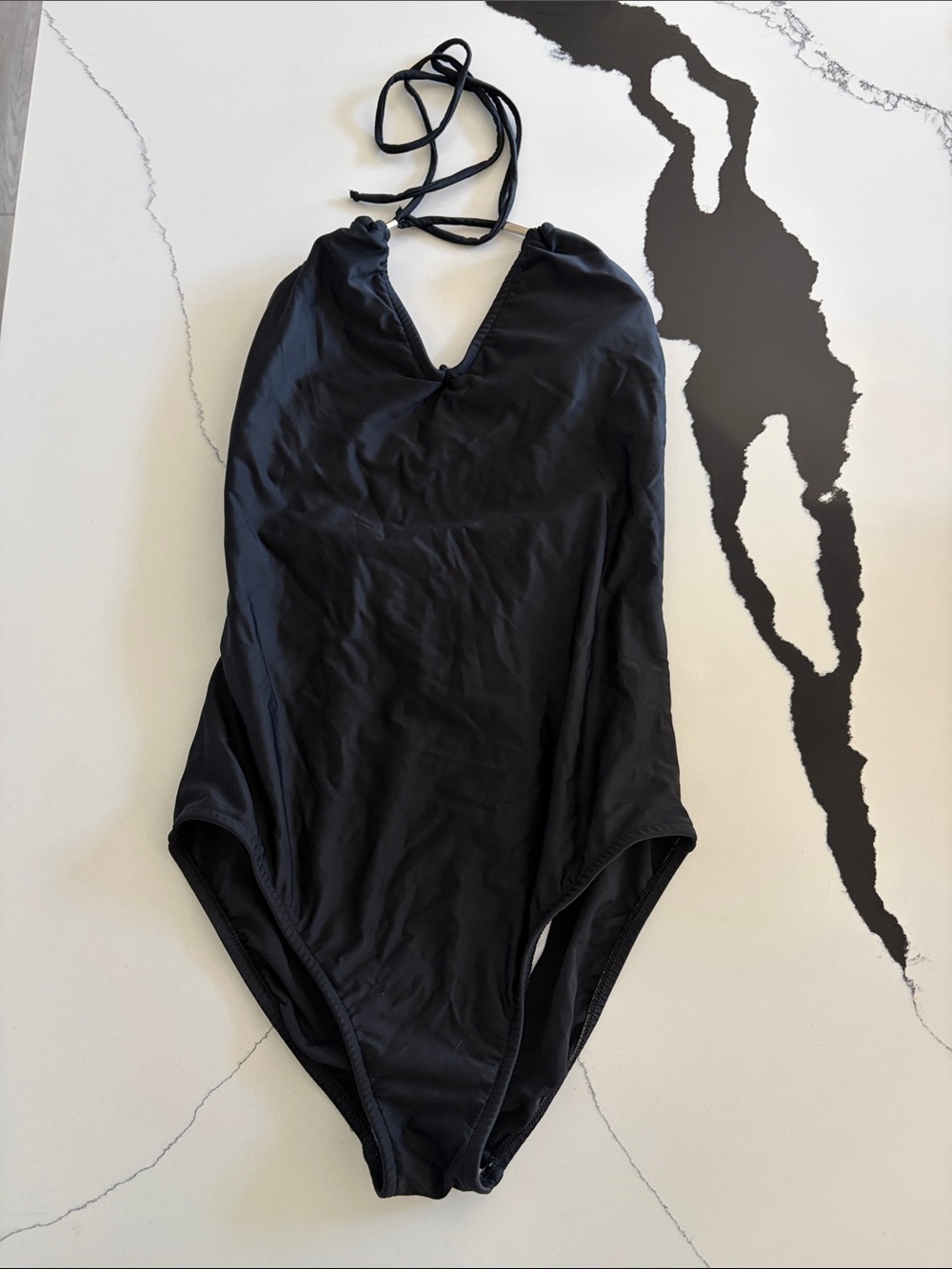 VENUS Black womens' Halter One-Piece Swimsuit